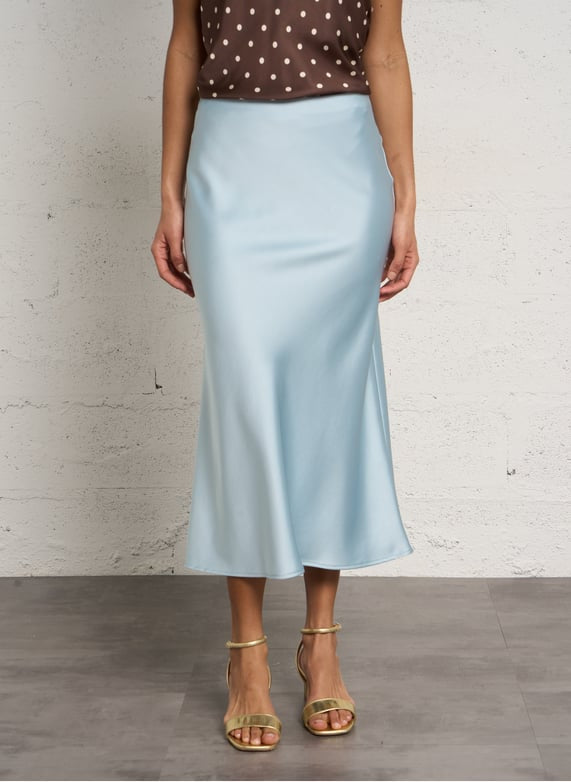 IMPERIAL – Jupe Midi Taille Haute à Coupe Evasée