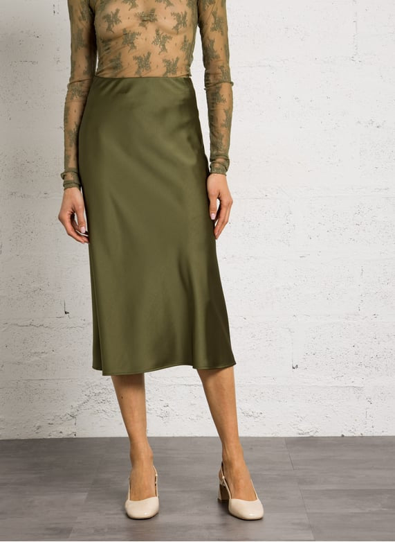 IMPERIAL – Jupe Midi Taille Haute à Coupe Evasée