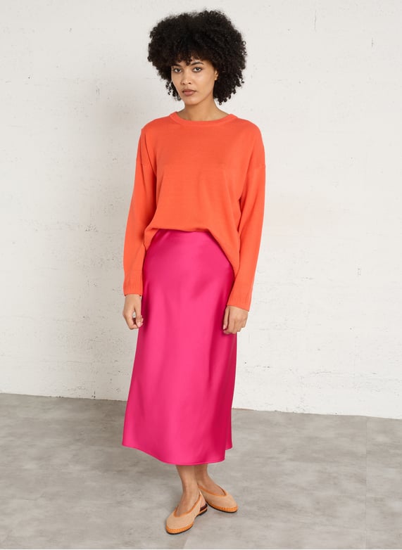 MPERIAL – Jupe Midi Taille Haute à Coupe Evasée
