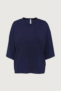 IMPERIAL – Tee-Shirt Fluide Manches Courtes Bleu Foncé