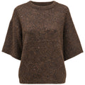 IMPERIAL - Pull Maille Bouclée Col Rond Manche 3/4