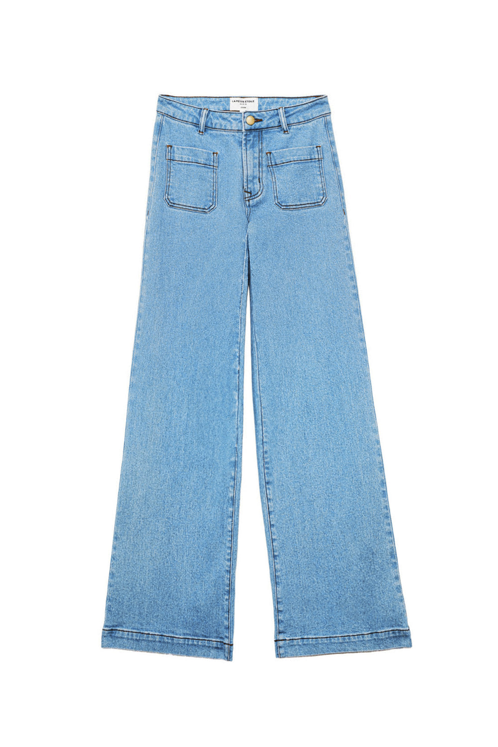 LA PETITE ÉTOILE – Jean Femme Atlanty Large Taille haute Stone