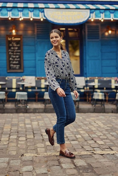 LA PETITE ÉTOILE – Chemisier Caisy Imprimé Mosaïque