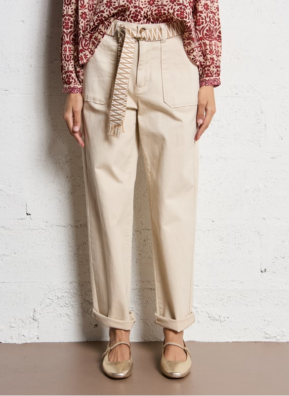 LA PETITE ÉTOILE – Pantalon Marisol avec Ceinture Ethnique