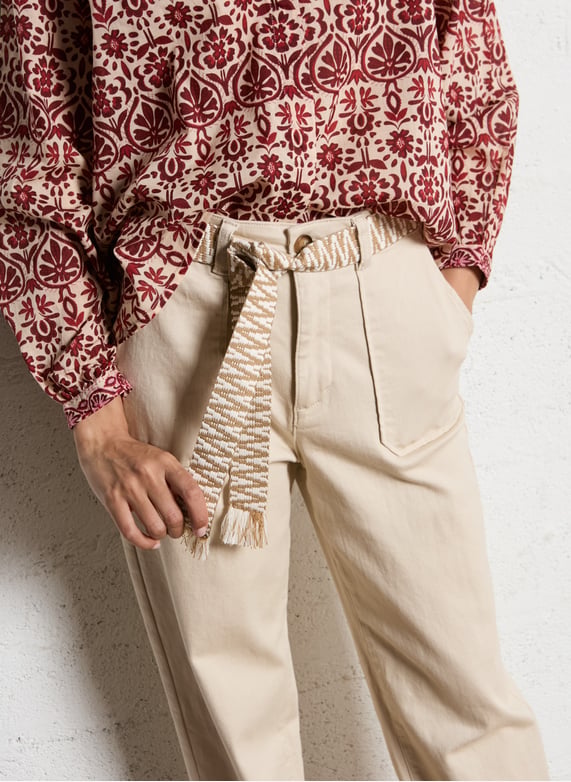 LA PETITE ÉTOILE – Pantalon Marisol avec Ceinture Ethnique