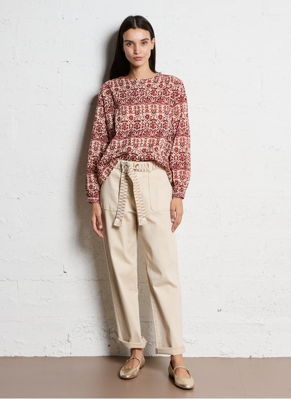 LA PETITE ÉTOILE – Pantalon Marisol avec Ceinture Ethnique