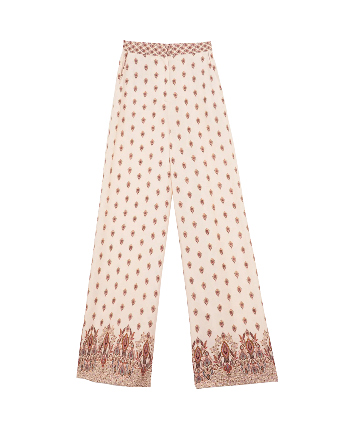 LA PETITE ÉTOILE – Pantalon Polia Droit à Imprimé Bohème