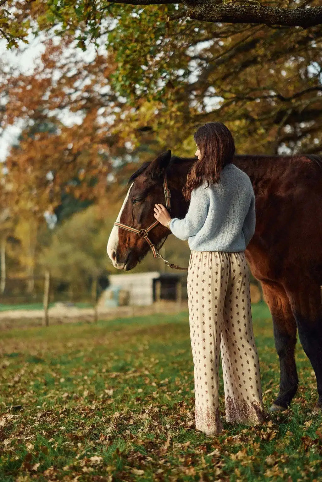 LA PETITE ÉTOILE – Pantalon Polia Droit à Imprimé Bohème