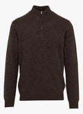 CASUAL FRIDAY – Pull Homme CFKarl Marron à Col Montant Zippé
