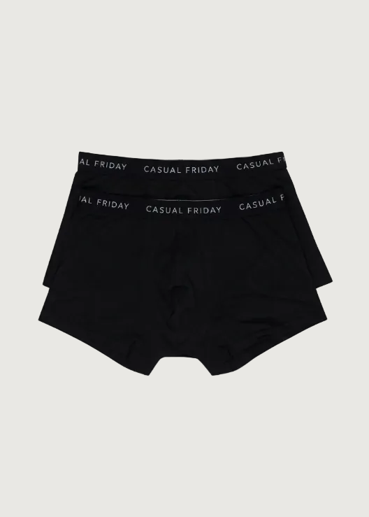CASUAL FRIDAY – Lot de 2 Boxers Homme CFNorh Anthracite Black