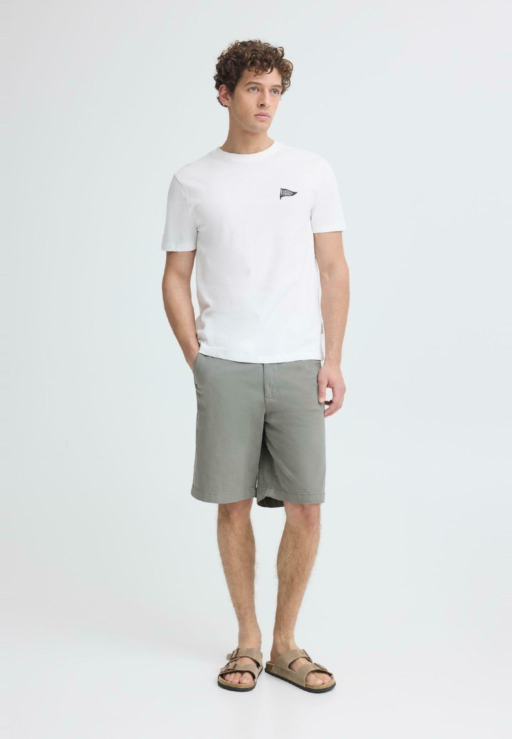 CASUAL FRIDAY – Short Chino Homme CFBennet Moon Mist