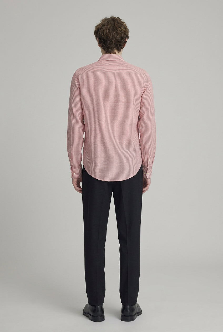 CASUAL FRIDAY – Chemise Homme CFEstrup LS Line Rouge