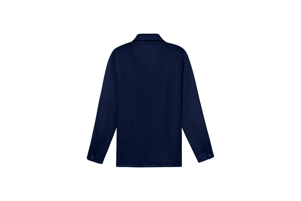 KULTE - Chemise Gaze Bleu Marine