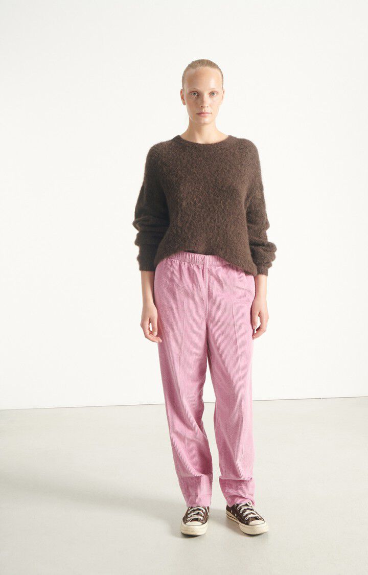 AMERICAN VINTAGE - Pantalon Femme Padow Vieux Rose Vintage