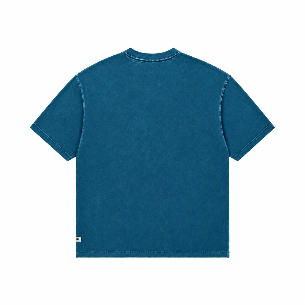 KULTE - T-Shirt Oversize Picto Vert D'eau