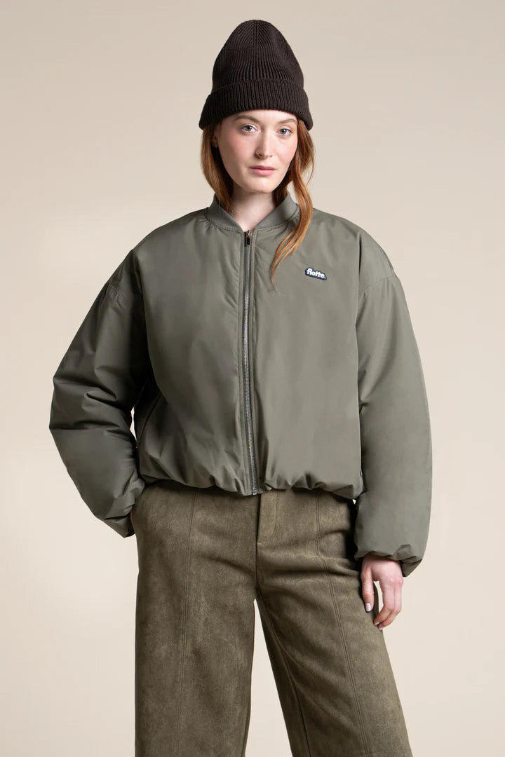 FLOTTE - Veste Alesia Bomber Imperméable Kaki