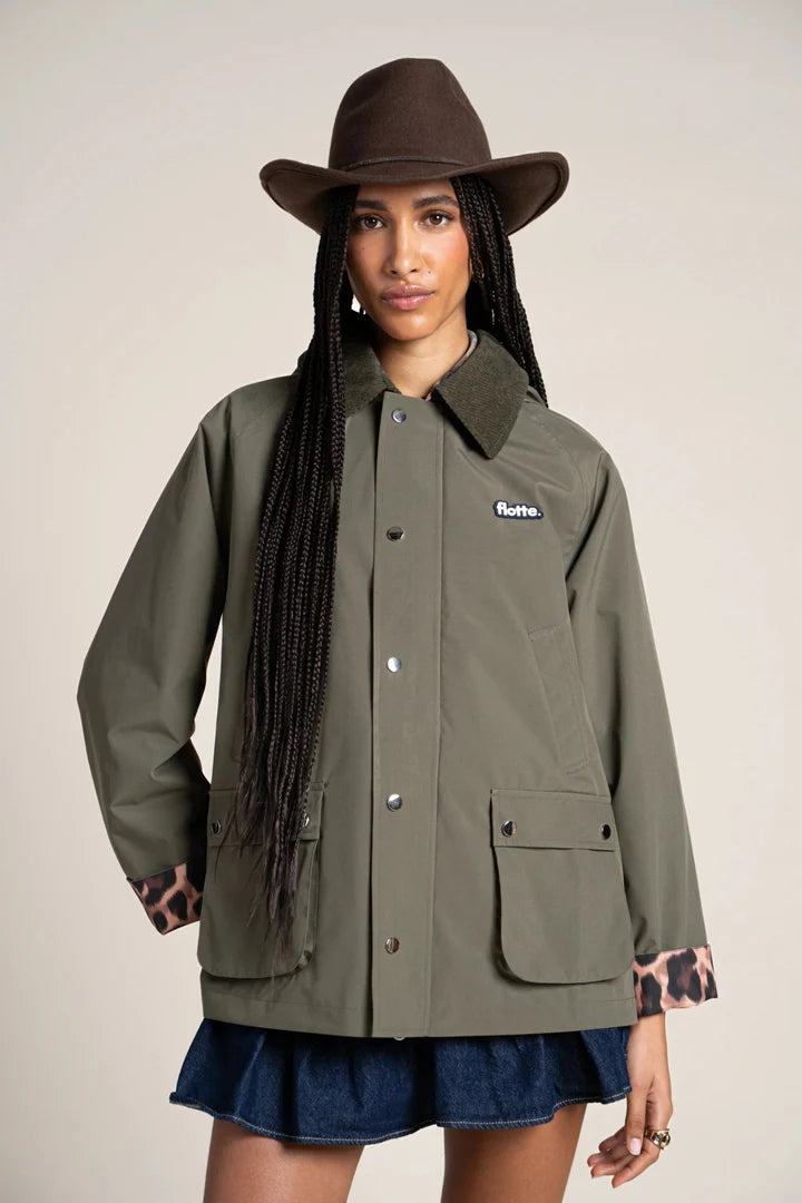 FLOTTE - Veste Archives Imperméable Kaki New Leopard