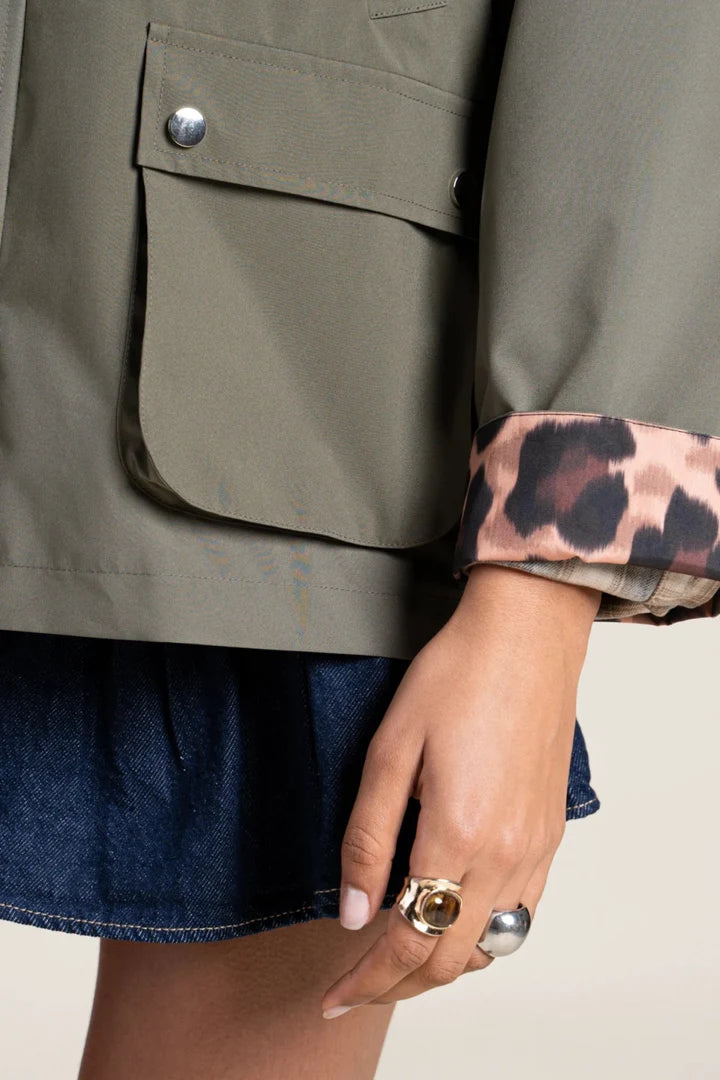 FLOTTE - Veste Archives Imperméable Kaki New Leopard