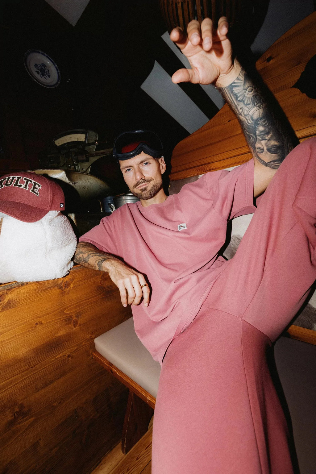 KULTE - T-Shirt Oversize Picto Brick Dusty
