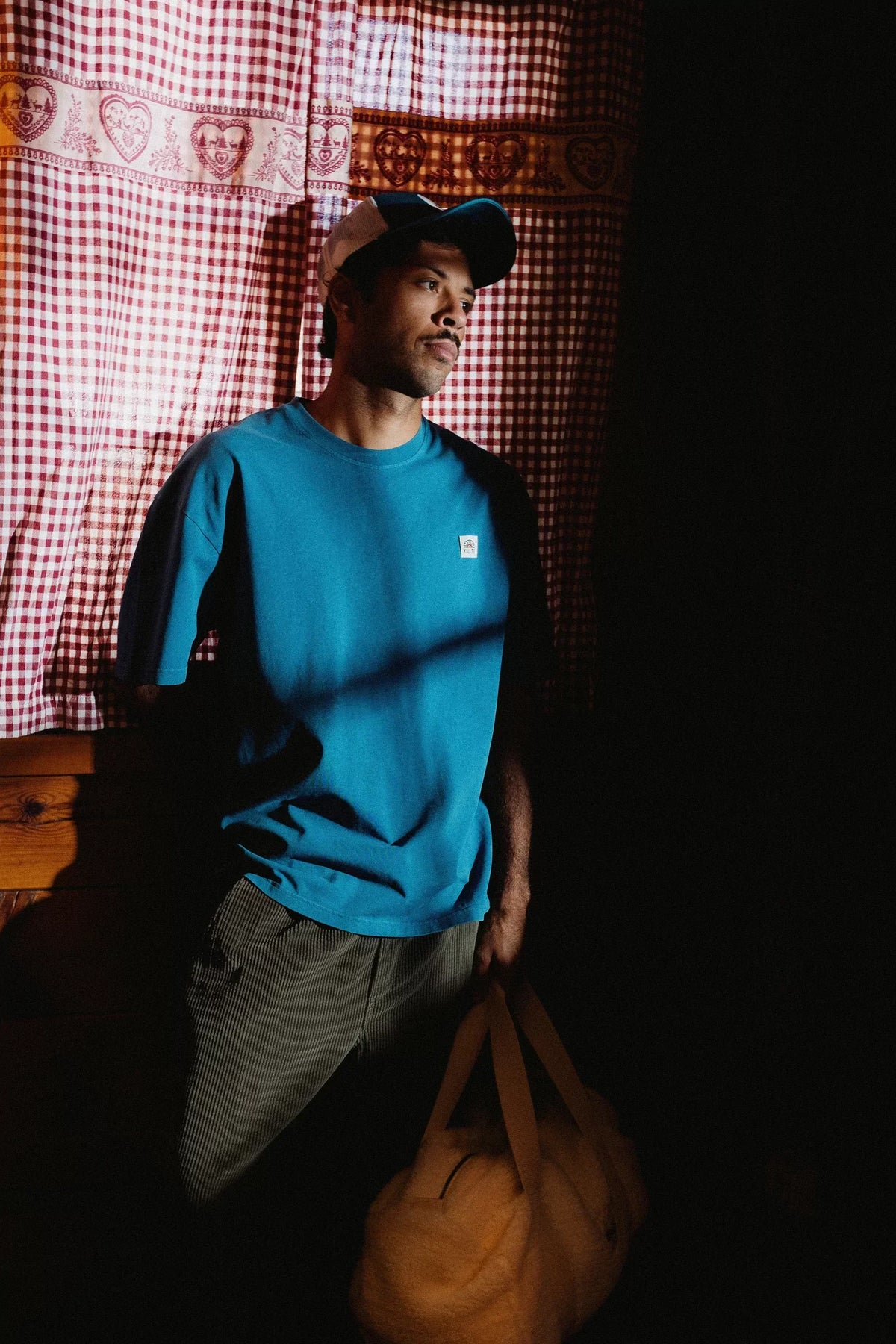 KULTE - T-Shirt Oversize Picto Vert D'eau