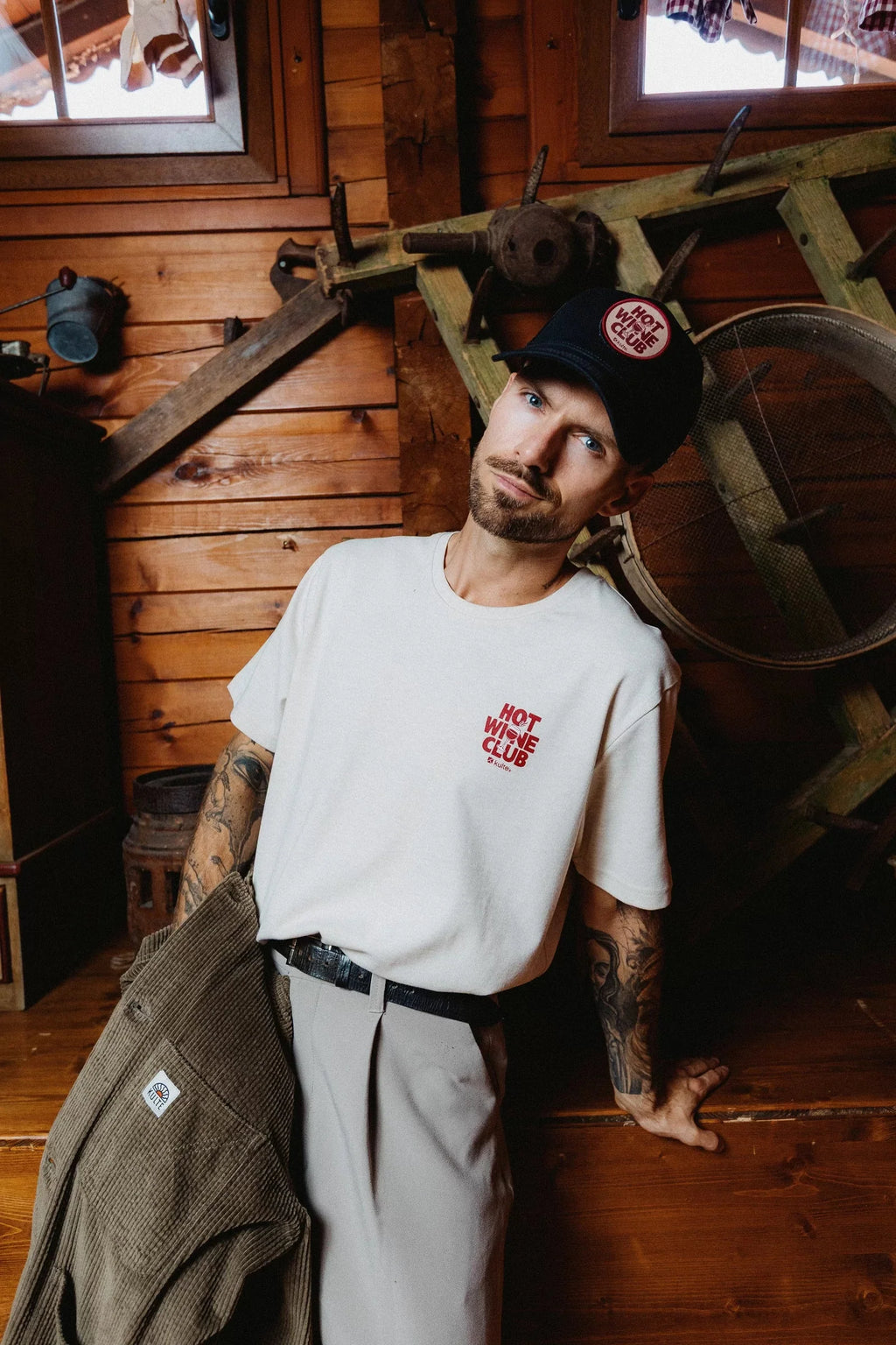 KULTE - T-Shirt Wine Club Off White Chiné
