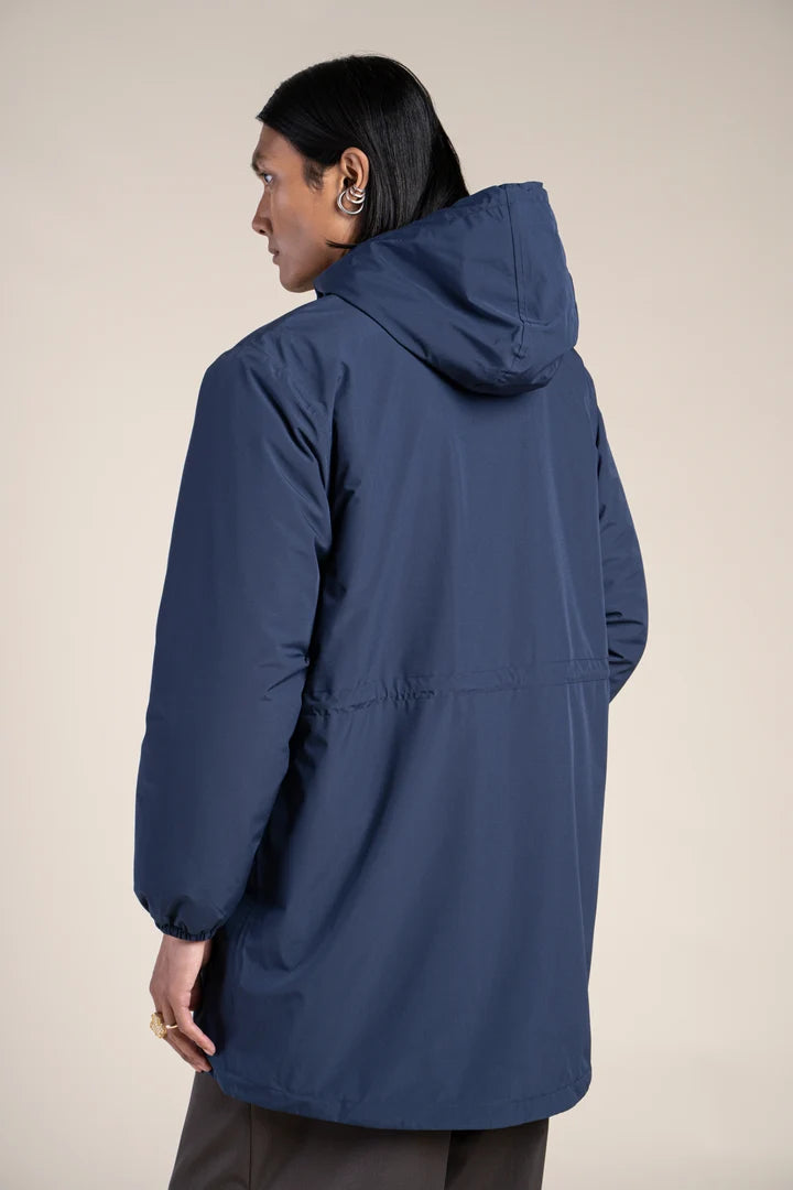 FLOTTE - Parka Pompidou Doublée Indigo