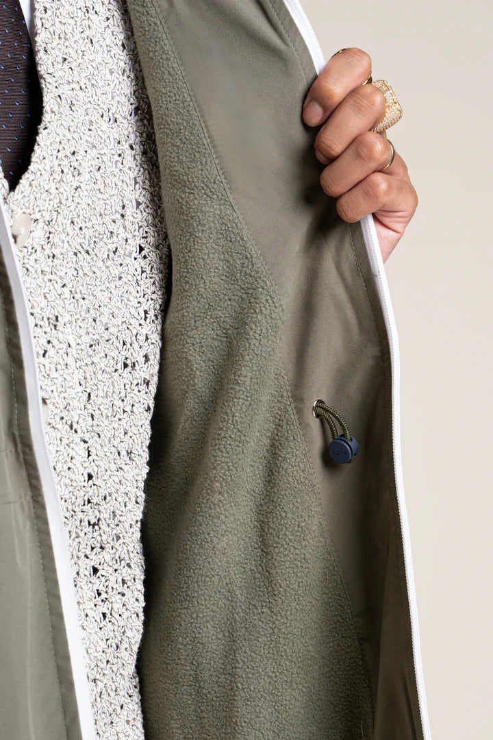 FLOTTE - Parka Pompidou Doublée Kaki